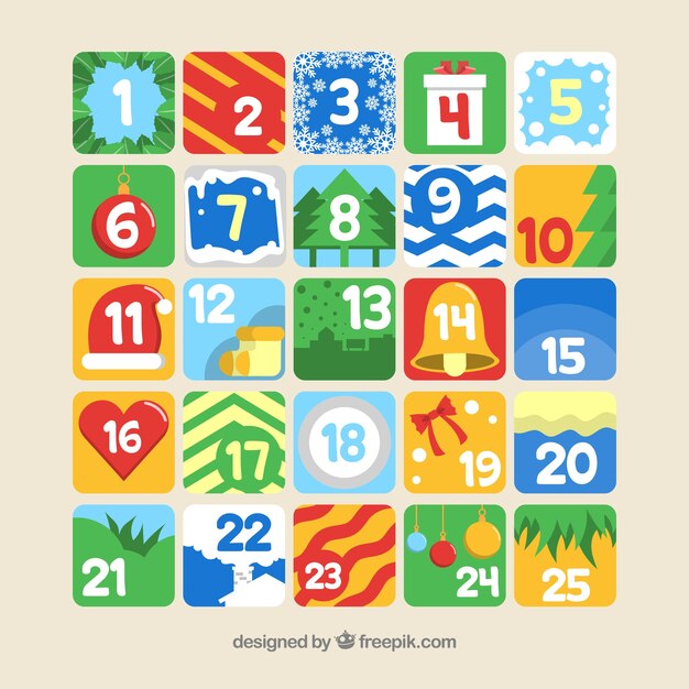 Bonitos calendarios de adviento 