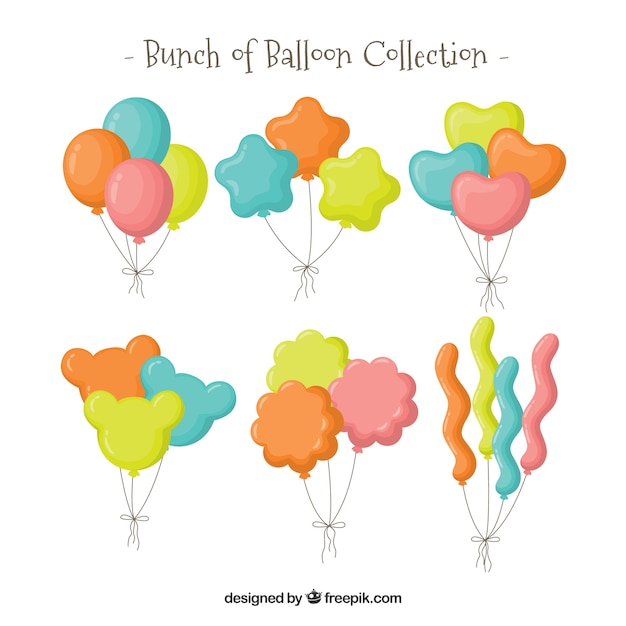 Bonitos y coloridos globos decorativos