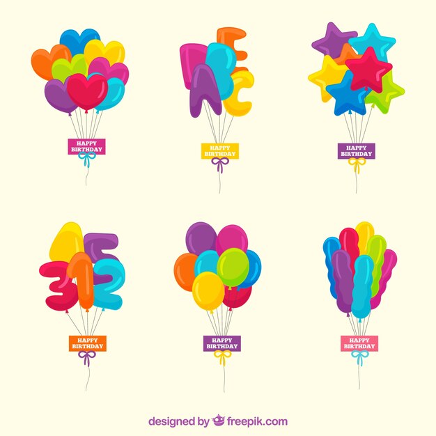 Bonitos y coloridos globos decorativos