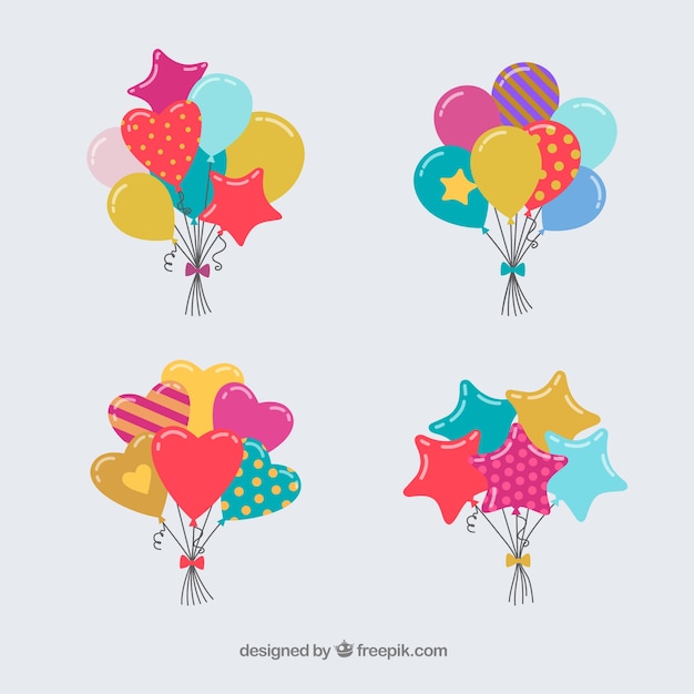 Bonitos y coloridos globos decorativos