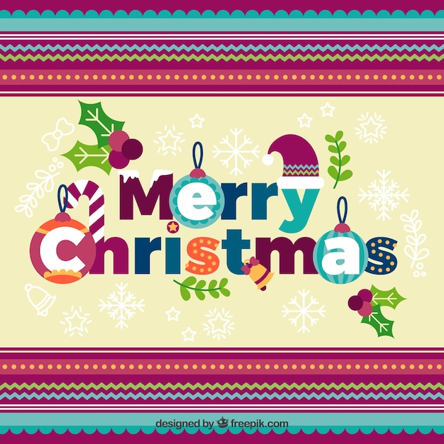 Vector gratuito bonitos fondos decorativos de navidad