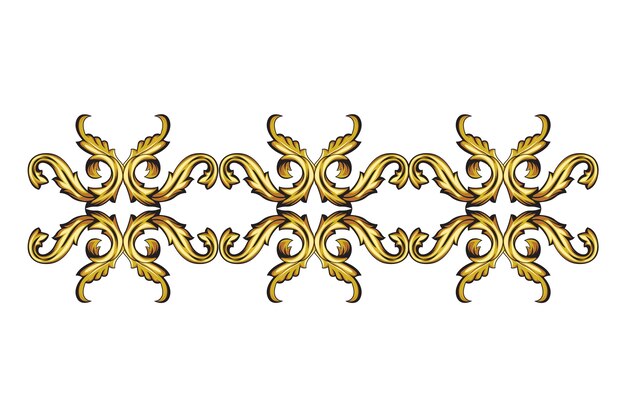 Borde dorado ornamental