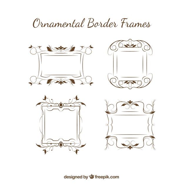 Bordes elegantes ornamentales 
