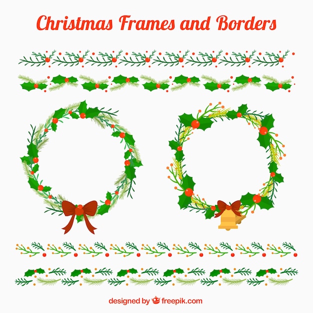 Bordes y marcos de navidad