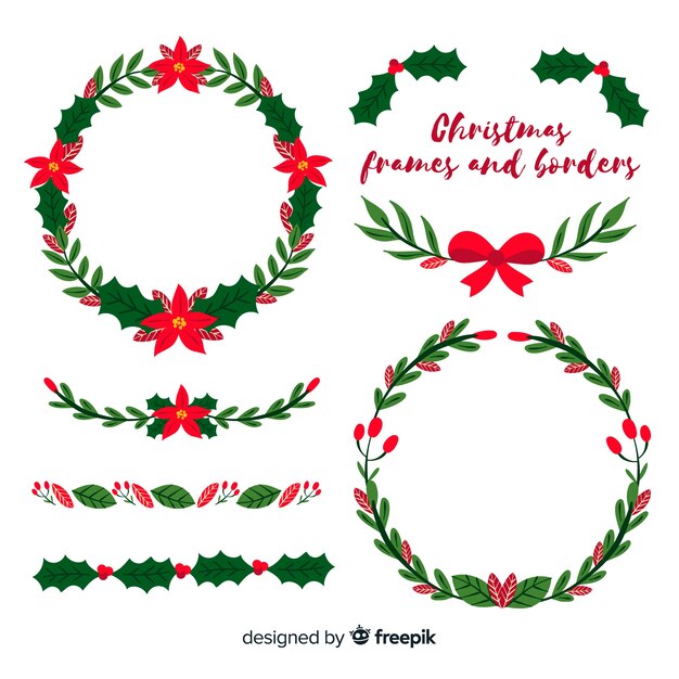 Bordes y marcos de navidad