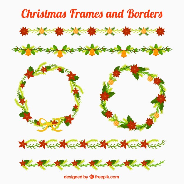 Bordes y marcos navideños
