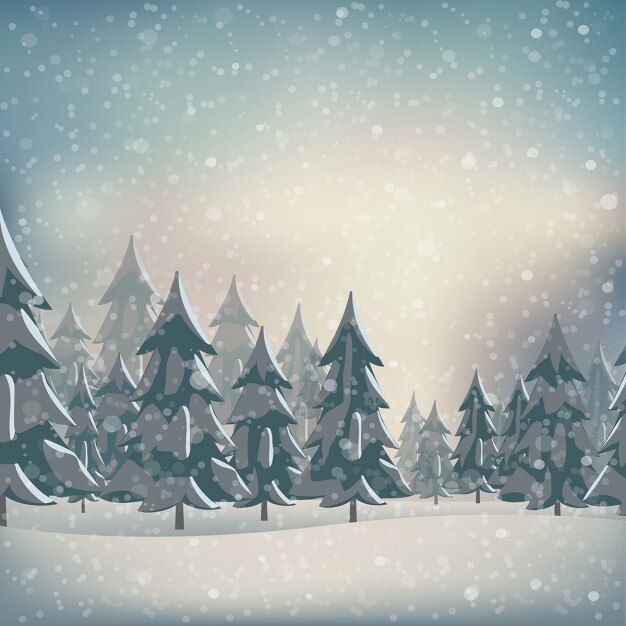 Un bosque nevado