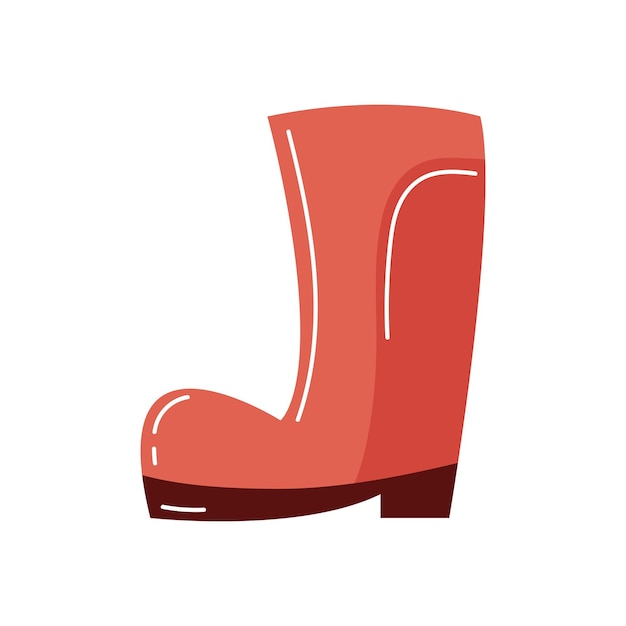 bota roja de jardineria
