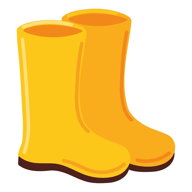 Botas de lluvia icono vector aislado