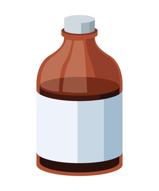 botella, medicina, drogas, olla, icono