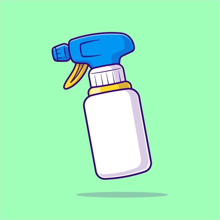 Vector gratuito botella de spray dibujos animados vector icono ilustración cuidado de la salud objeto icono concepto aislado plano vector