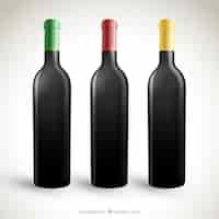 Vector gratuito botellas de vino