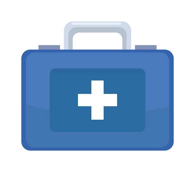 botiquín médico con icono de cruz