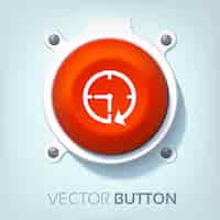 Vector gratuito botón de interfaz web