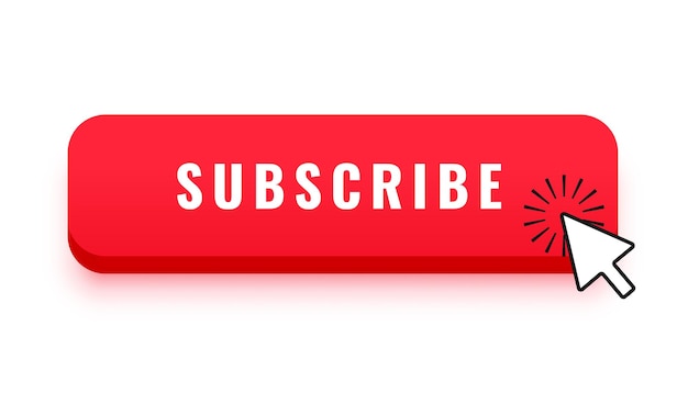 botón suscríbete y sígueme para tu vector de canal de youtube