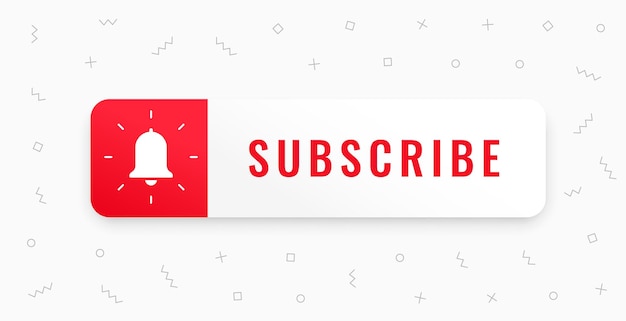 botón de suscripción a redes sociales para aplicación o vector de página