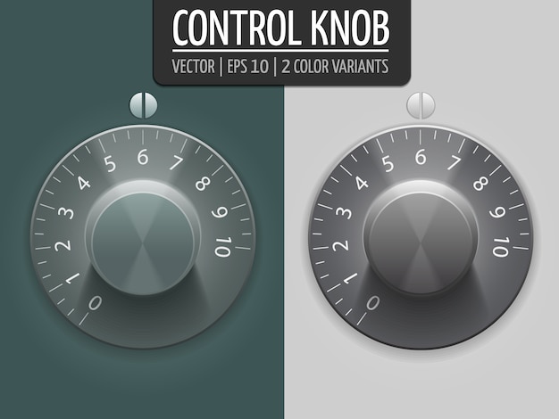 Vector gratuito botones de control de volumen, ilustración vectorial. elemento de interfaz de usuario para su diseño. eps10