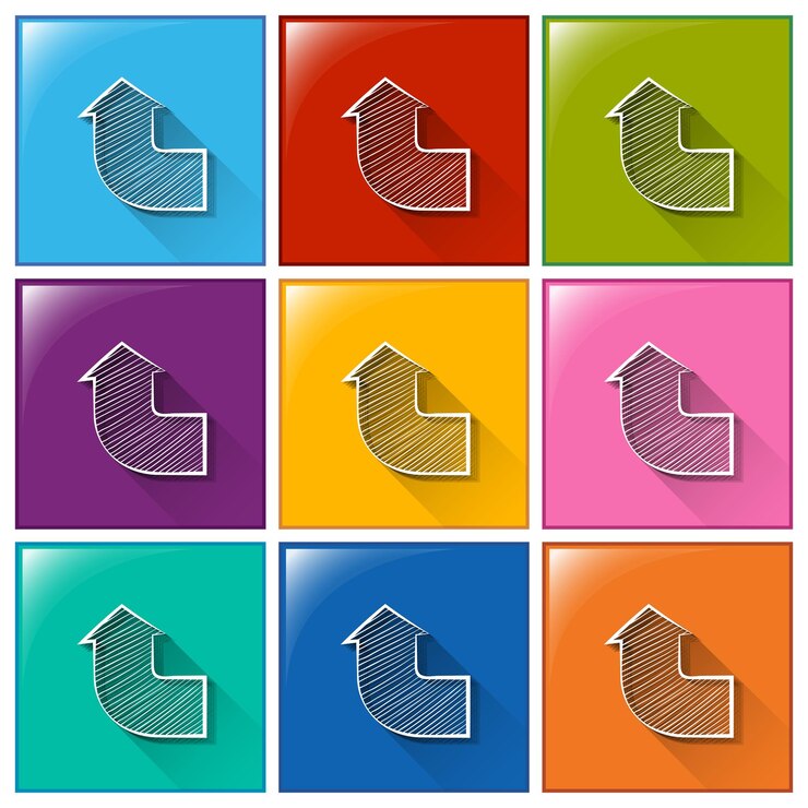 Vector gratuito botones de flechas