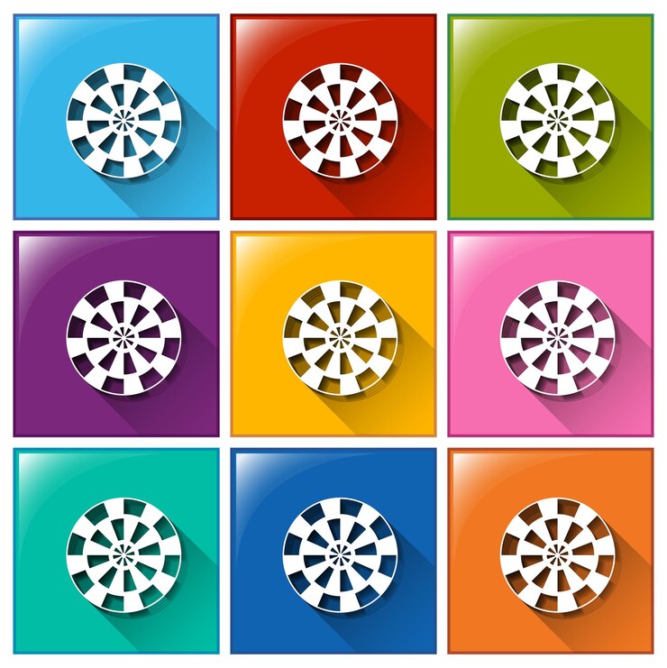 Vector gratuito botones de objetivo