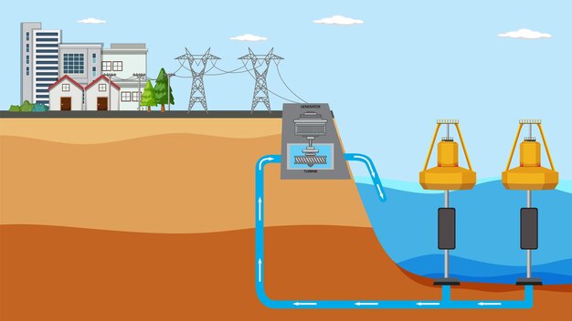 Boya convertidora de energía de las olas