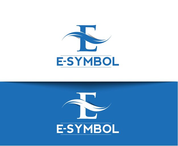 Branding identidad corporativa vector logo letra E diseño