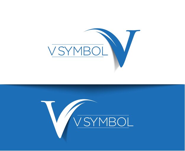 Branding identidad corporativa vector logo letra V diseño