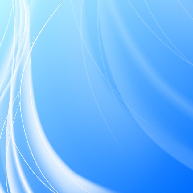 Brillante flujo azul.