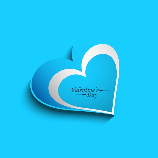 Brillante fondo azul de amor