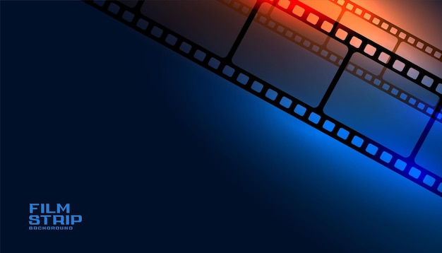 buena tira de película fondo brillante con espacio de texto