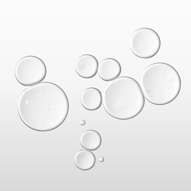 Burbuja de aceite abstracto macro tiro vector líquido transparente