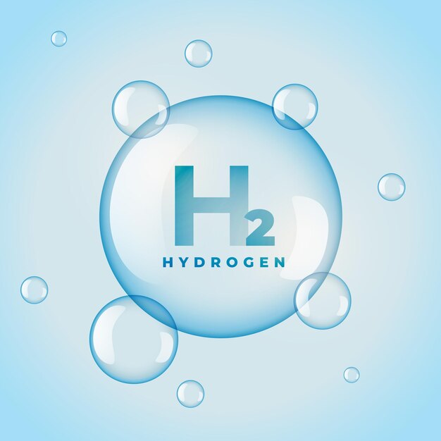 burbuja de gas renovable de hidrógeno H2 ecológica
