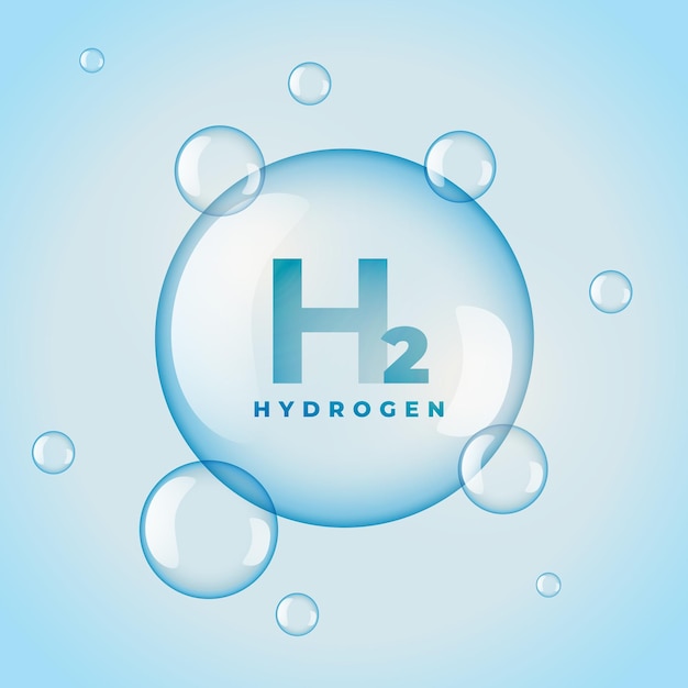 burbuja de gas renovable de hidrógeno H2 ecológica