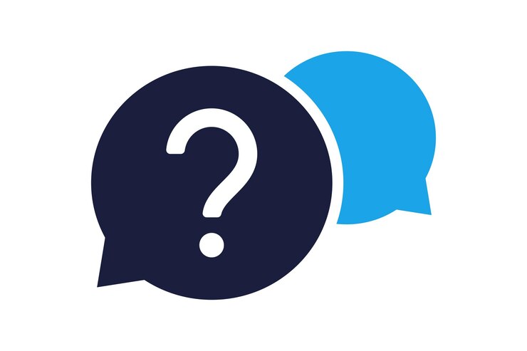 Vector gratuito burbujas de habla con preguntas y respuestas