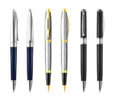 Vector gratuito business pen set