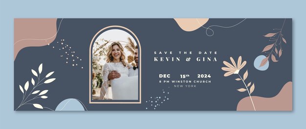 Cabecera de twitter de celebración de bodas