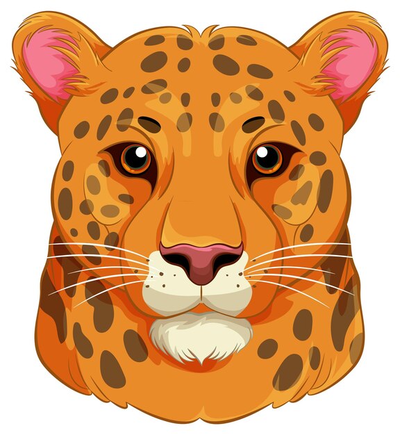 Cabeza de tigre de dibujos animados