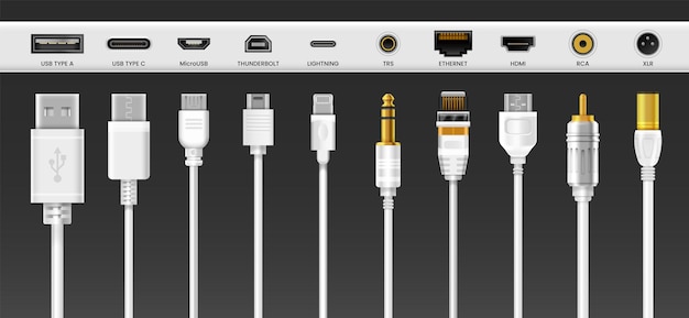 Cables de conector de teléfono y cargadores USB