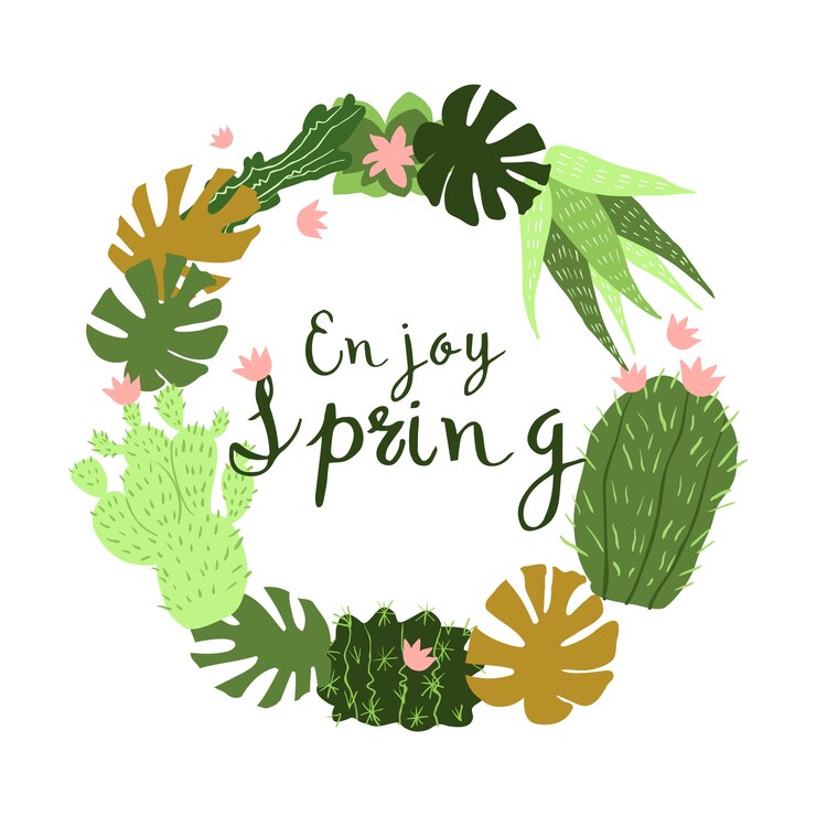Vector gratuito cactus en maceta, ilustración de diseño plano