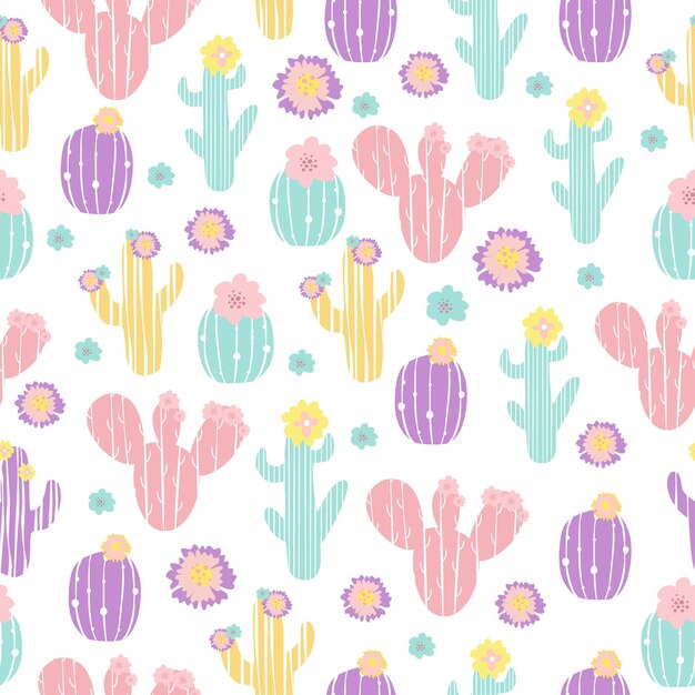 cactus de patrón de vector