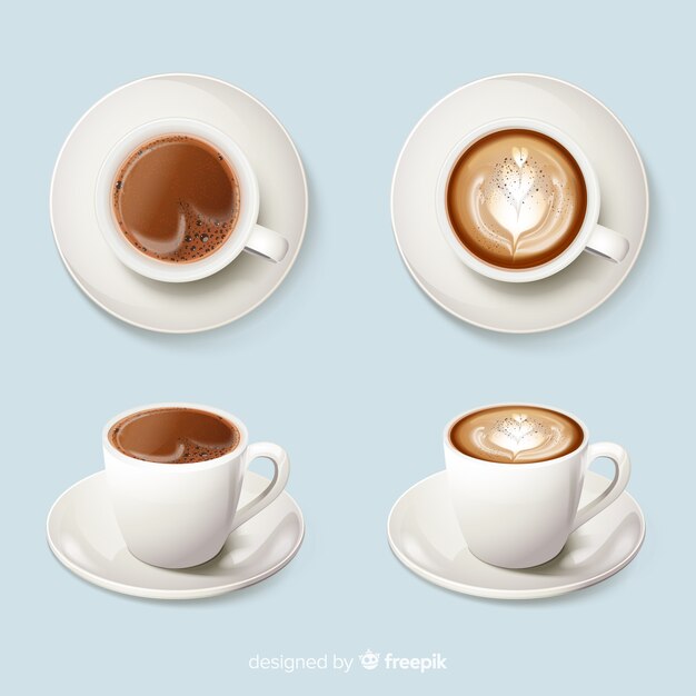 Café en tazas