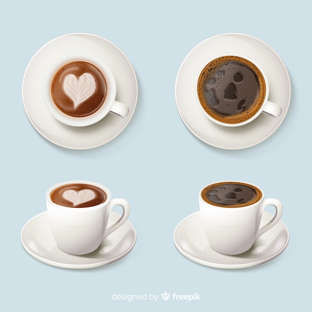 Café en tazas