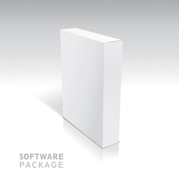 Caja de cartón blanco para guardar cosas