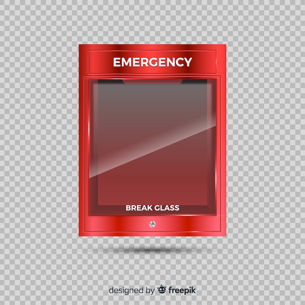 Vector gratuito caja de emergencia vacía