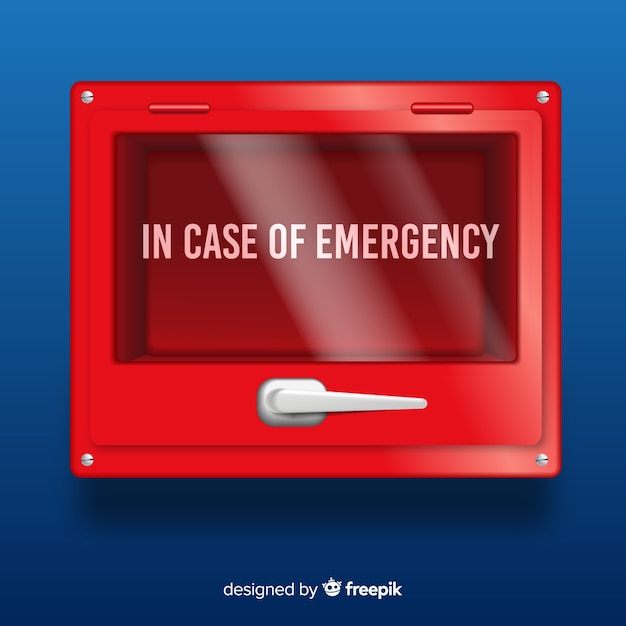 Caja de emergencia vacía