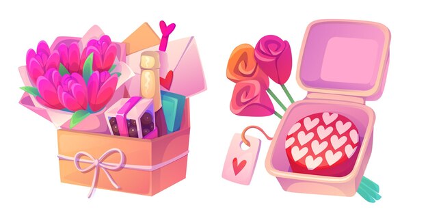 Cajas de regalos románticos para el Día de San Valentín