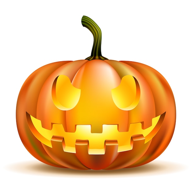 Vector gratuito calabaza de halloween aislado