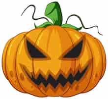 Vector gratuito calabaza de halloween jack olantern