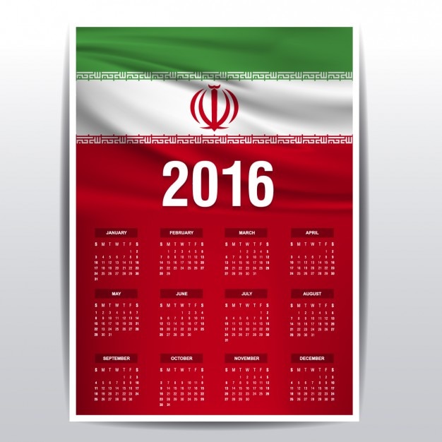 Calendario de 2016 de irán