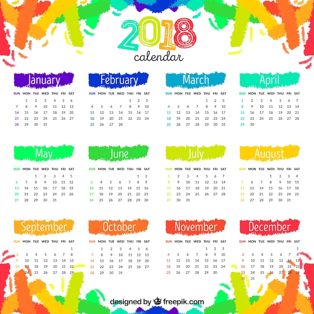 Calendario 2018