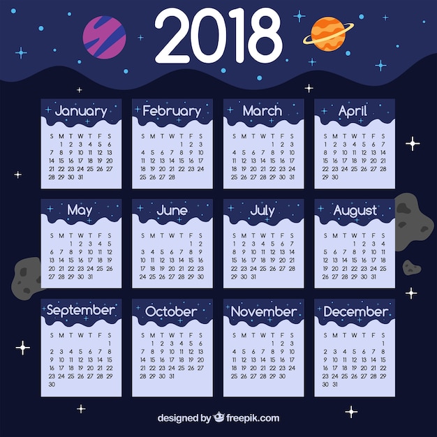 Calendario 2018